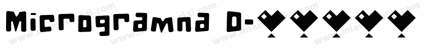 Microgramna D字体转换